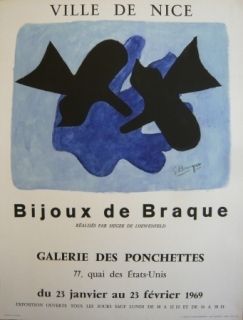 Poster Braque - Affiche exposition Bijoux de Braque