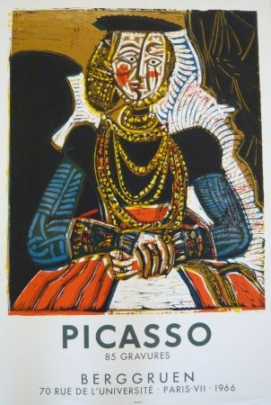 Poster Picasso - Affiche exposition galerie Berggruen Mourlot