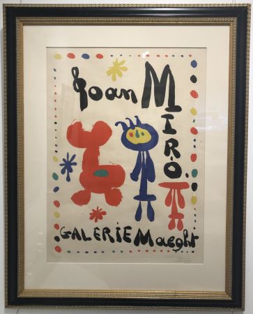 Lithograph Miró - Affiche Exposition (Galerie Maeght)
