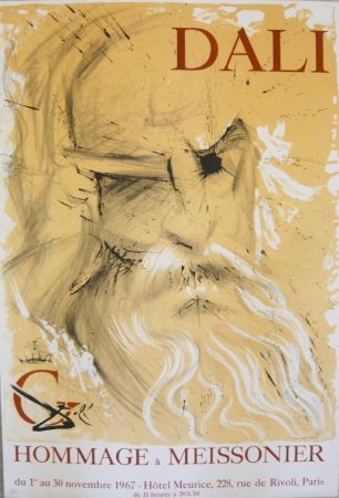 Poster Dali - Affiche exposition Hommage à Meissonier
