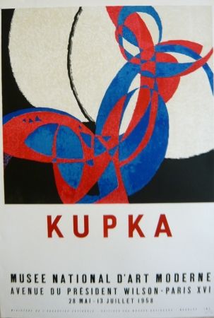 Lithograph Kupka - Affiche exposition Musée d'art moderne
