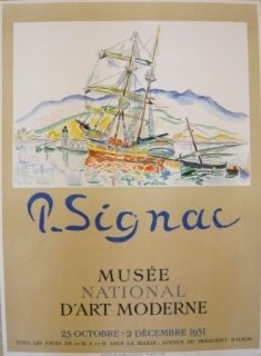 Poster Signac - Affiche exposition Musée d'art moderne