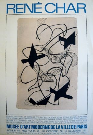 Poster Braque - Affiche exposition René Char