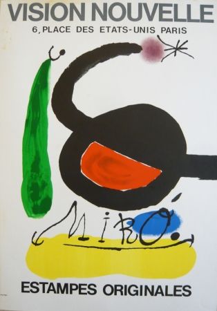 Poster Miró - Affiche exposition Vision nouvelle