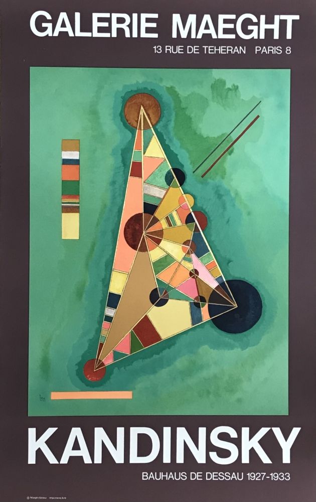 Lithograph Kandinsky - Affiche lithographique d'exposition