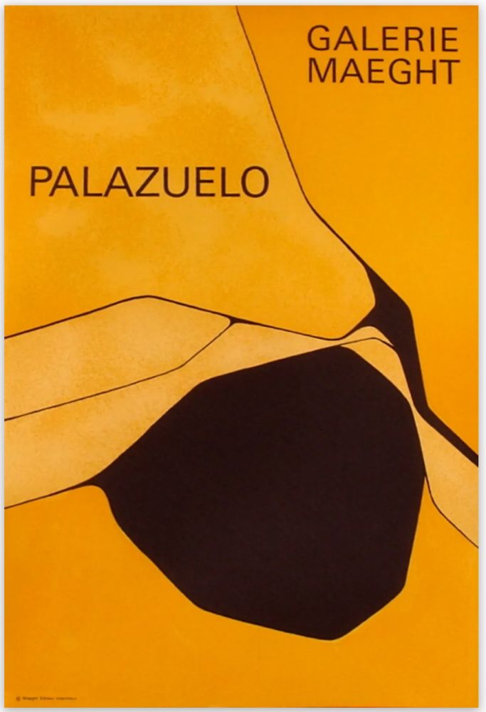 Poster Palazuelo - Affiche lithographique originale de la Galerie Maeght 1963.