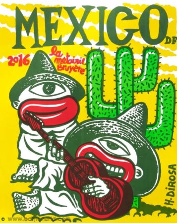 Lithograph Di Rosa - Affiche Mexico