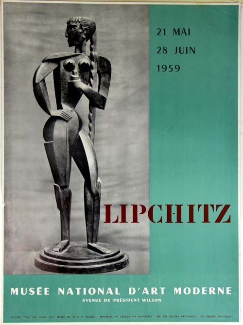 Lithograph Lipchitz -   Affiche Musee National D'Art Moderne