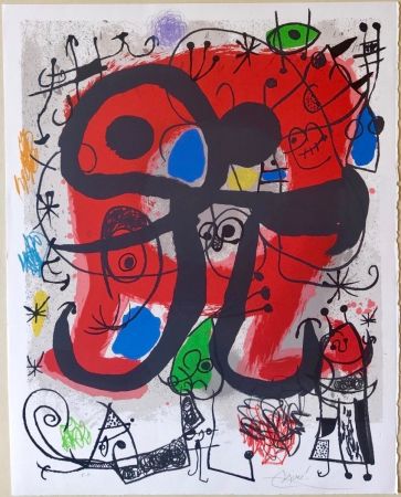 No Technical Miró -  Affiche pour l’exposition du livre “Le Lézard aux plumes d’or”