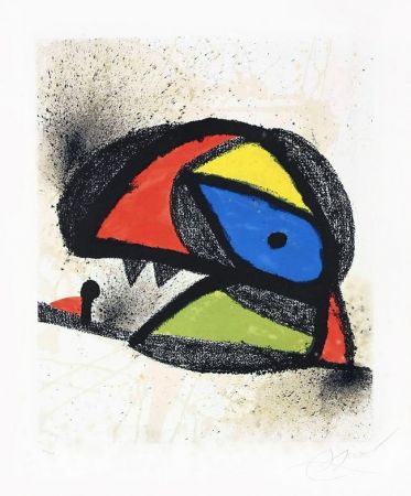 Lithograph Miró - Affiche pour l’exposition ‘Homenatge a J. Torres Clavé (Poster for the exhibition ‘Homenatge a J. Torres Clavé), 1980