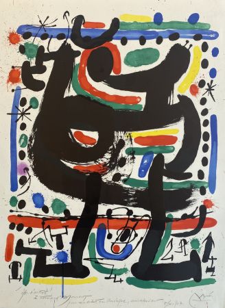 Lithograph Miró - Affiche pour Mourlot