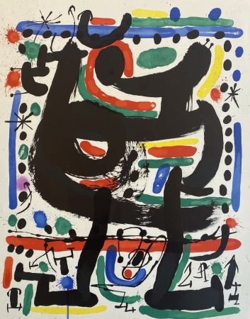 Lithograph Miró - Affiche pour Mourlot