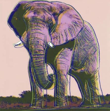 Screenprint Warhol - African Elephant, Endangered Species Series (FS II.293)