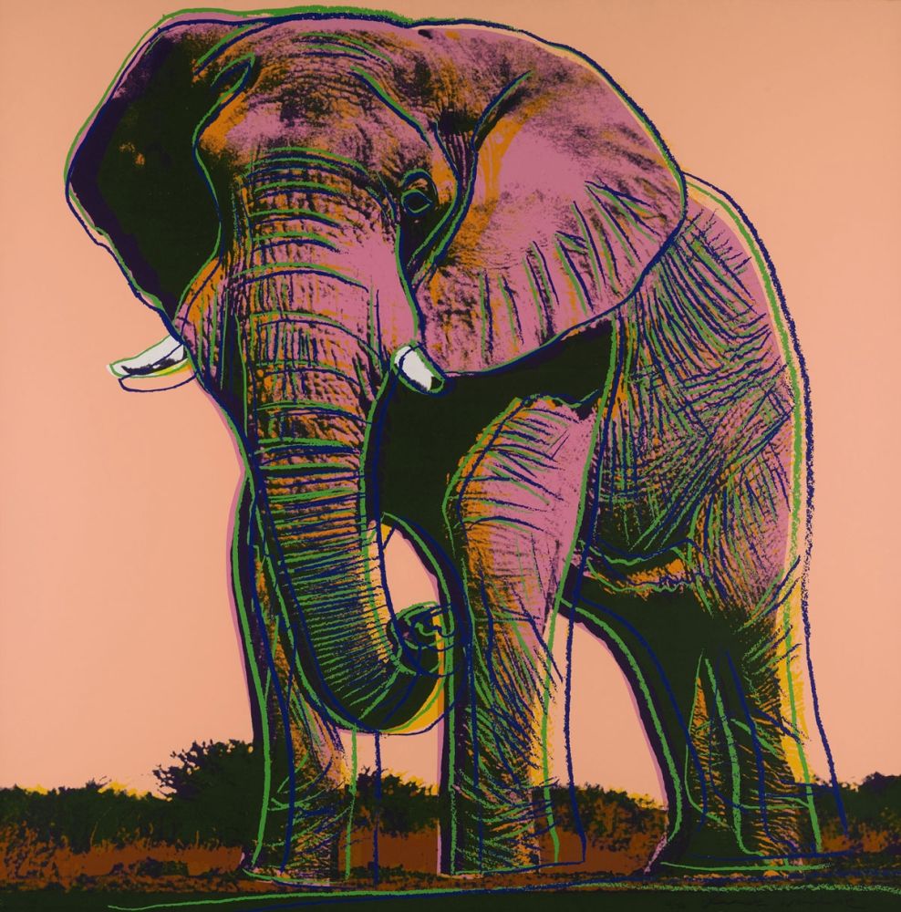 Screenprint Warhol - African Elephant (FS II.293)