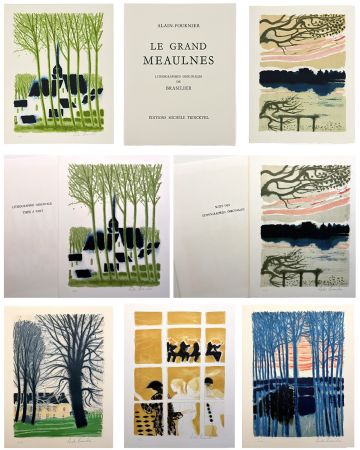 Illustrated Book Brasilier - Alain-Fournier : LE GRAND MEAULNES. Avec une lithographie signée et une suite des 12 lithographies signées (Paris, 1980)