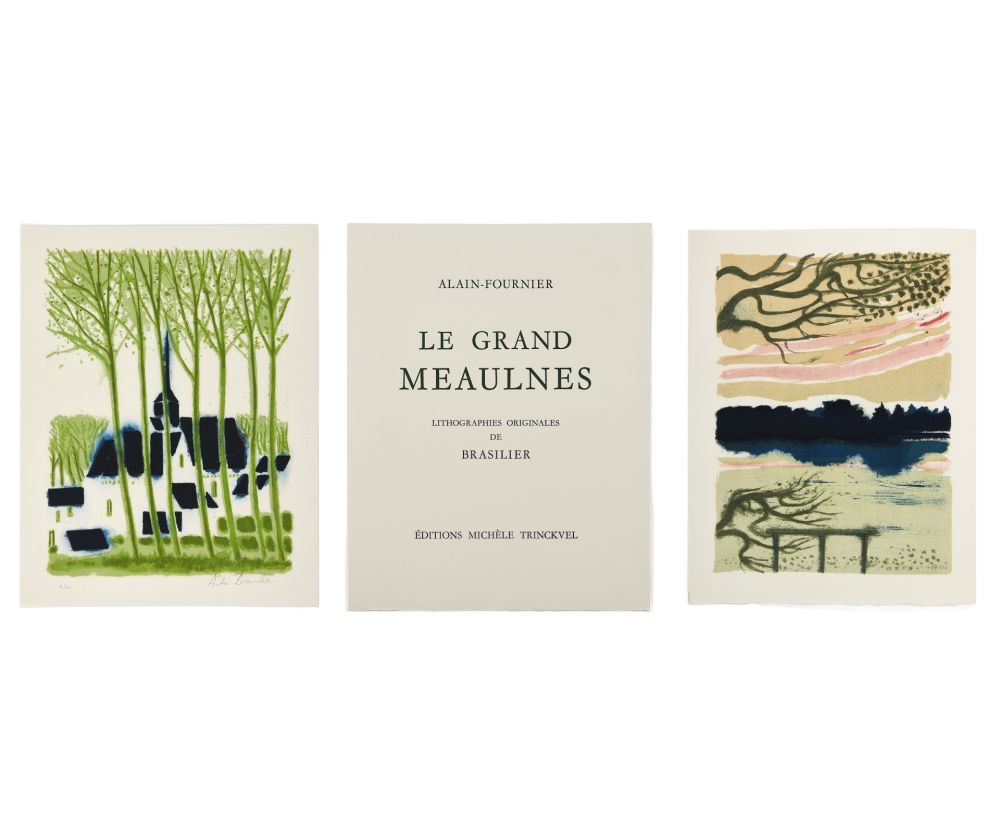 Illustrated Book Brasilier - Alain-Fournier : LE GRAND MEAULNES. Tirage de luxe avec une lithographie signée et une suite des 12 lithographies (Paris, 1980)