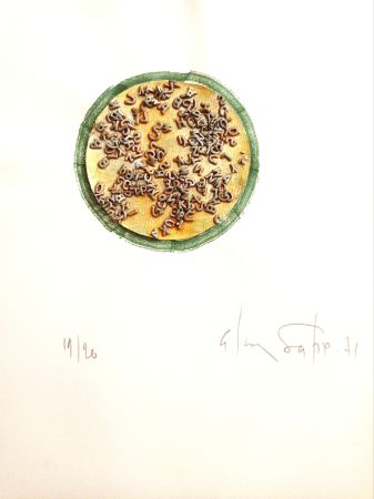 No Technical Unknown - Alain Satié (1944, Toulouse - 2011, Paris), Composition lettriste, 1971, Mixed media and collage on paper