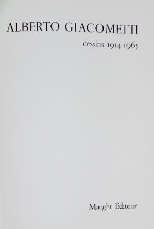 Illustrated Book Giacometti - Alberto Giacometti, dessins 1914-1915