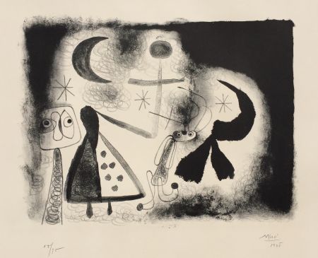 Lithograph Miró - Album 13 – Plate V