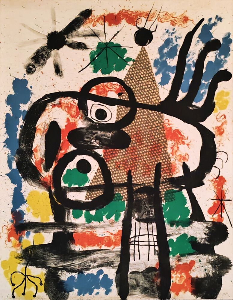 Lithograph Miró - Album 19, Planche 5