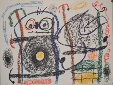 Lithograph Miró - Album 21, plate 15 - M1140