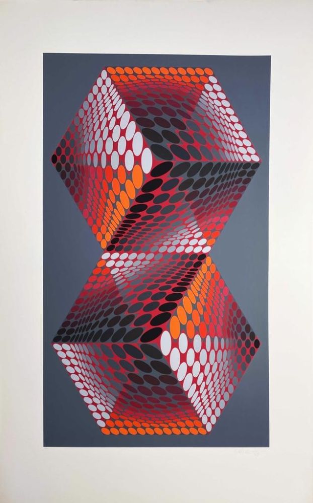 Screenprint Vasarely - Album Meta: Seven Plates 1