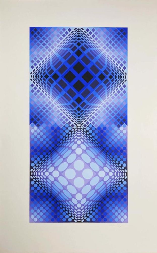 Screenprint Vasarely - Album Meta: Seven Plates 2