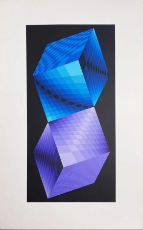 Screenprint Vasarely - Album Meta: Seven Plates 7