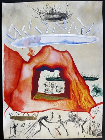 Etching Dali - Alchimie des Philosophes The Crucible of the Philosopher 