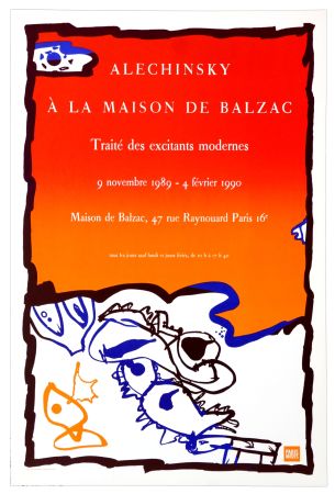 Poster Alechinsky - Alechinsky à la maison Balzac