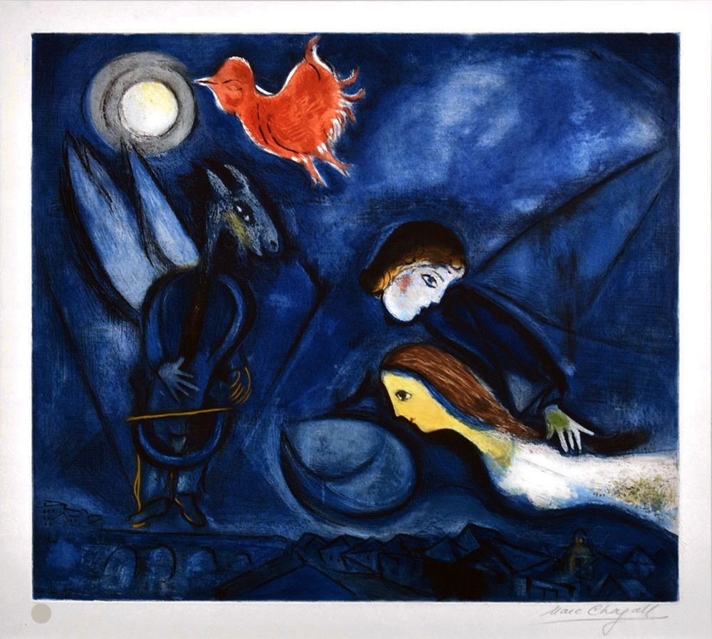 Etching And Aquatint Chagall - ALEKO et Zemfira. Eau-forte et aquatinte (1955)