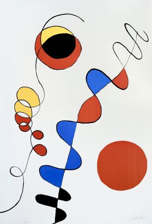 Lithograph Calder - Alexander Calder- Couleurs enlaces dans le fil de fer