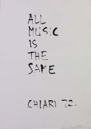 Lithograph Chiari - ALL MUSIC IS THE SAME