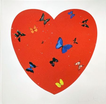 Screenprint Hirst - All You Need Is Love Love Love