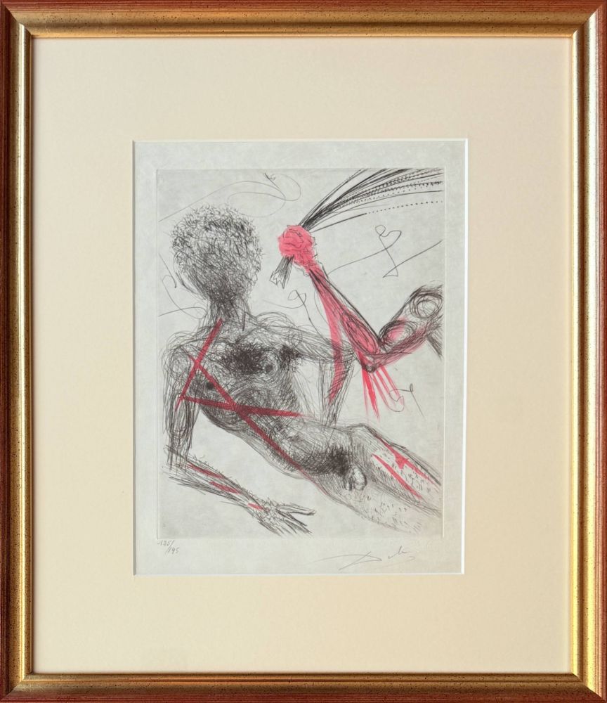 Engraving Dali - Allée des Verges (Penis Alley)