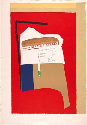 Lithograph Motherwell - America - La France Variations I