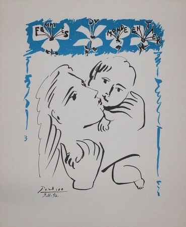 Lithograph Picasso - Amour maternel