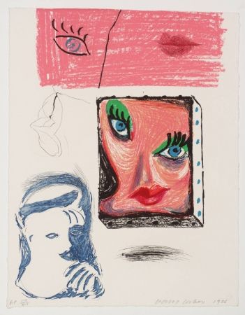 Etching And Aquatint Hockney - An image of Celia
