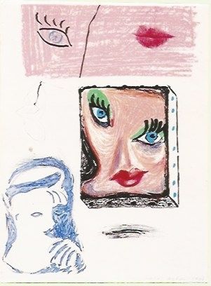 Lithograph Hockney - An image of Celia Study