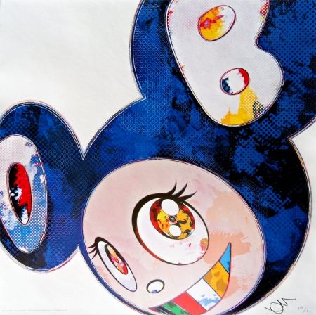 Lithograph Murakami - And Then x6 Blue