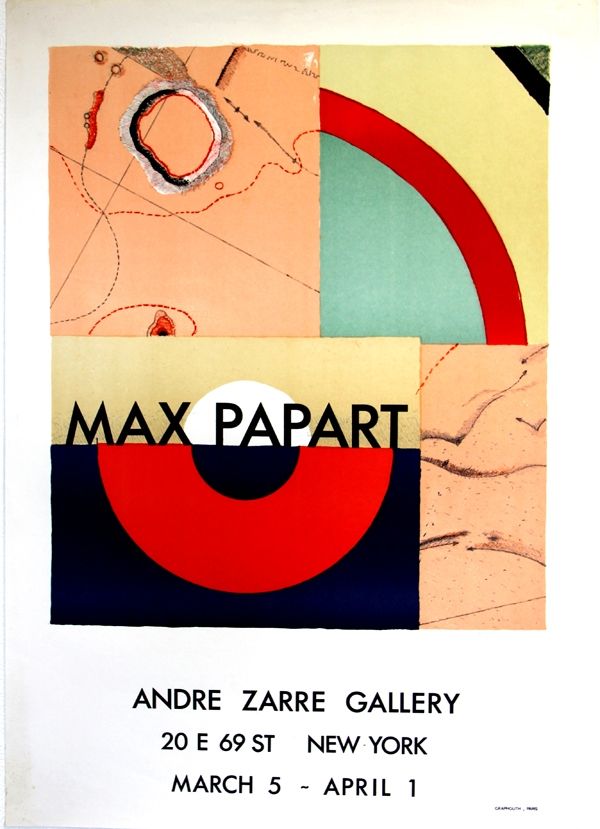 Lithograph Papart - Andre Zarrze  Gallery New York 