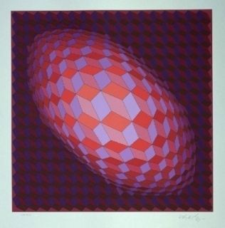 Lithograph Vasarely - Andromeda