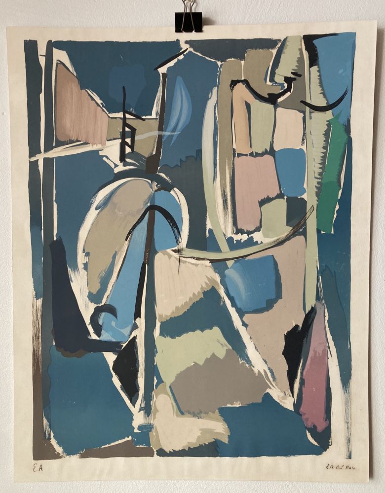 Lithograph Lanskoy - André Lanskoy (1902 - 1976). Moyse.