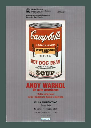 Lithograph Warhol - Andy Warhol: 'Campbell's Soup (Hot Dog Bean)' 2000 Offset-lithograph