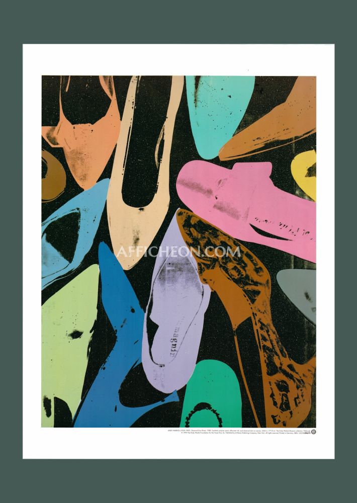 Lithograph Warhol - Andy Warhol: 'Diamond Dust Shoes' 1999 Offset-lithograph 