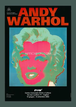 Lithograph Warhol - Andy Warhol: 'Marilyn (Black/Violet)' 2002 Offset-lithograph
