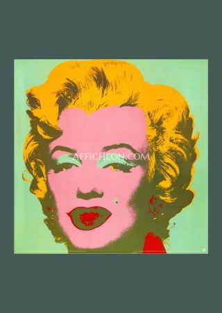 Lithograph Warhol - Andy Warhol: 'Marilyn (Green)' 1993 Offset-lithograph