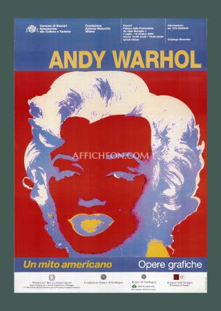 Lithograph Warhol - Andy Warhol: 'Marilyn (Red/Blue)' 2003 Offset-lithograph