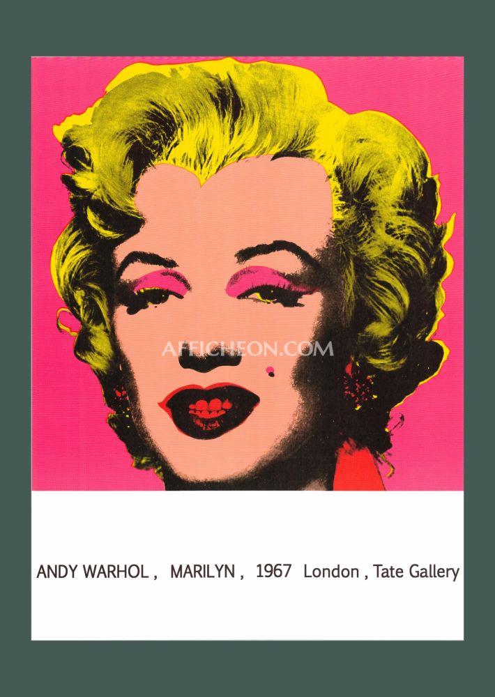 Lithograph Warhol - Andy Warhol: 'Marilyn (Tate Gallery)' 1987 Offset-lithograph