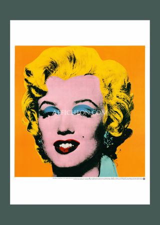 Lithograph Warhol - Andy Warhol: 'Orange Marilyn' 1998 Offset-lithograph